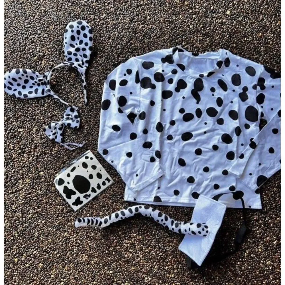 Cow shirt costume accessories Halloween kids girls child size 8 10‎